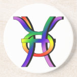 GLBT Pisces & Taurus Beverage Coasters
