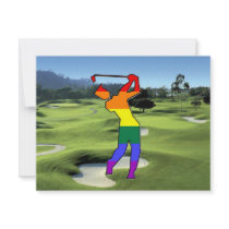 GLBT Pride Golf Personalized Announcement