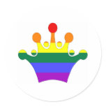 GLBT Pride Imperial Crown stickers