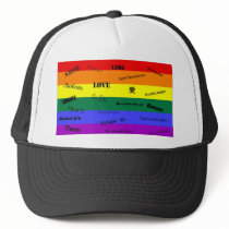 GLBT Pride: "Love" in Many Languages Hats