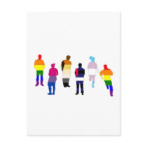 GLBT Pride People Post Card