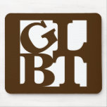 GLBT White Pop Mousepad