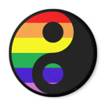 GLBT YinYang Fridge Magnet