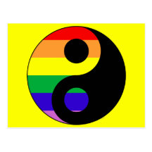 GLBT YinYang Postcard