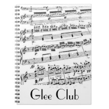 Glee Club Music Spiral Note Book