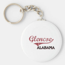 Glencoe Alabama City Classic Keychains