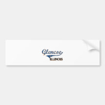 Glencoe Illinois City Classic Bumper Stickers