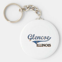 Glencoe Illinois City Classic Key Chain
