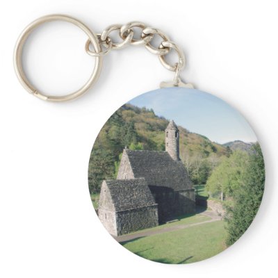 Glendalough view key chain by BANNER25