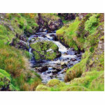 Glengesh Pass In Ireland Stream Brooks Water Moss photo sculptures
