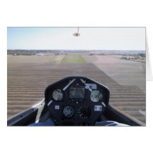 Glider on final approach cards