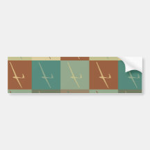 Gliding Pop Art Bumper Stickers
