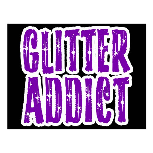 Glitter Addict Crafty Woman Post Card
