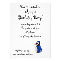 Glitter blue jay invite