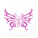 Glitter Butterfly stickers