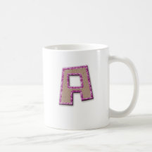 Glitter Cardboard Monogram Mugs