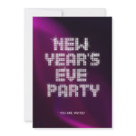 Glitter Glam New Year's Eve party invitation
