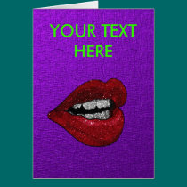 GLITTER HOT LIPS cards