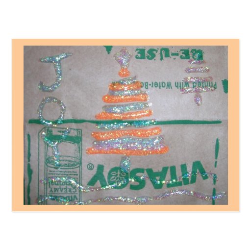 Glitter Joy Postcard