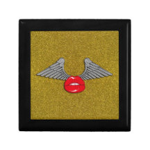 Glitter Lips with Wings Gift Box