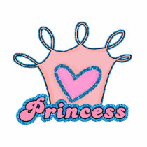 Glitter Princess Design Acrylic Cut Out