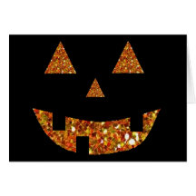 Glitter Pumpkin Card