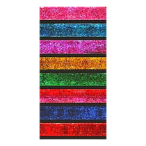 Glitter Stripes Photo Greeting Card
