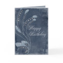 Glitter Swirls Birthday cards