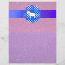 Glitter unicorn flyers