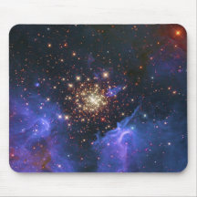 Glittering Star Cluster and Interstellar Gas Cloud Mousemats