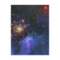 Glittering Star Cluster and Interstellar Gas Cloud