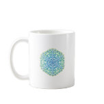 Glittery Christmas Snowflake Ice Crystal mugs