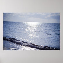 Glittery  ocean poster