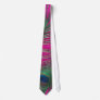 Glittery Pink Peacock Feather Custom Ties