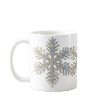 Glittery Snowflake Mugs