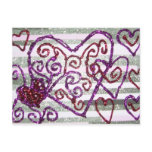 Glittery Valentine's Post Cards