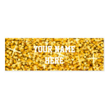 Glitz "Gold" business card template skinny