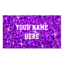 Glitz Purple business card template