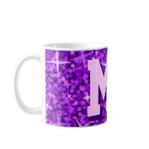 Glitz Purple 'MOM' mug