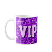 Glitz Purple 'VIP MOM' mug