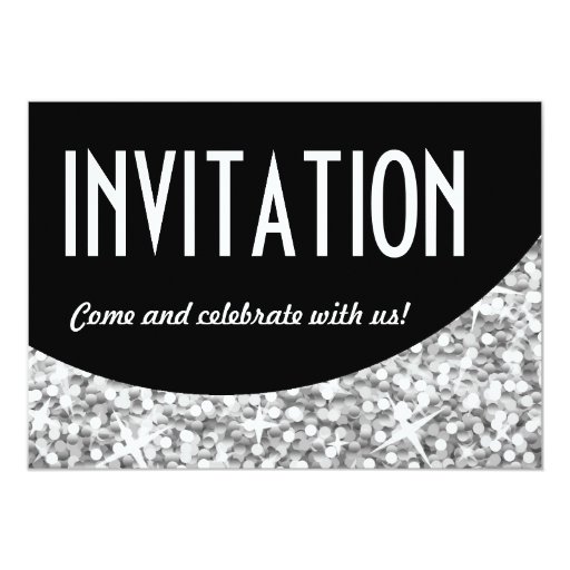 Black And Silver Invitations, 10,000 Black And Silver Invites 