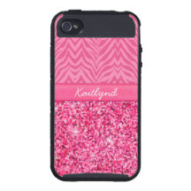 Glitzy Pink Zebra