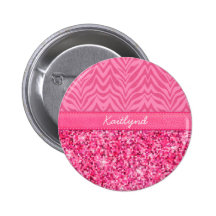 Glitzy Pink Zebra
