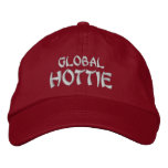 GLOBAL HOTTIE -  Red embroidered hats