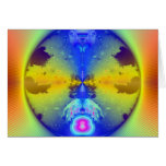 Global Meltdown Fractal Greeting Card