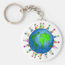 Global Nativity Kids Keychains