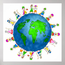 Global Nativity Kids Print