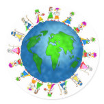 Global Nativity Kids stickers
