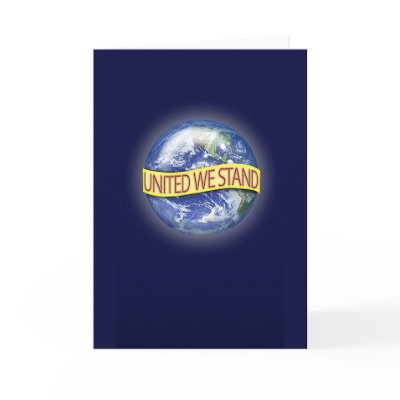Global Unity Greeting/Note Card by DigitalCraftsdotnet