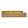 Global Warming Bumper Sticker